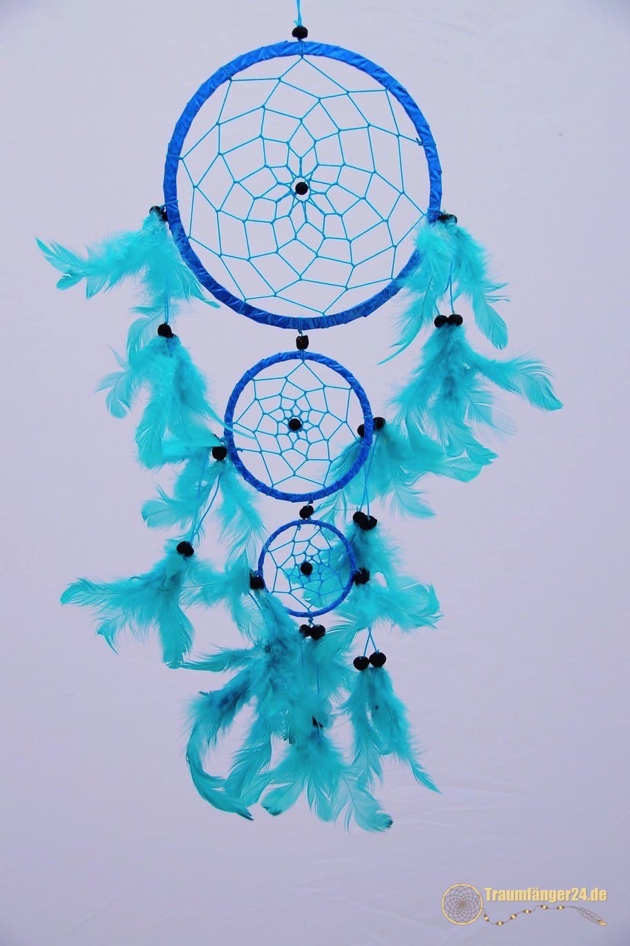 Traumfänger Dreamcatcher  Ø 16 cm türkis braun natur oder schwarz blau 